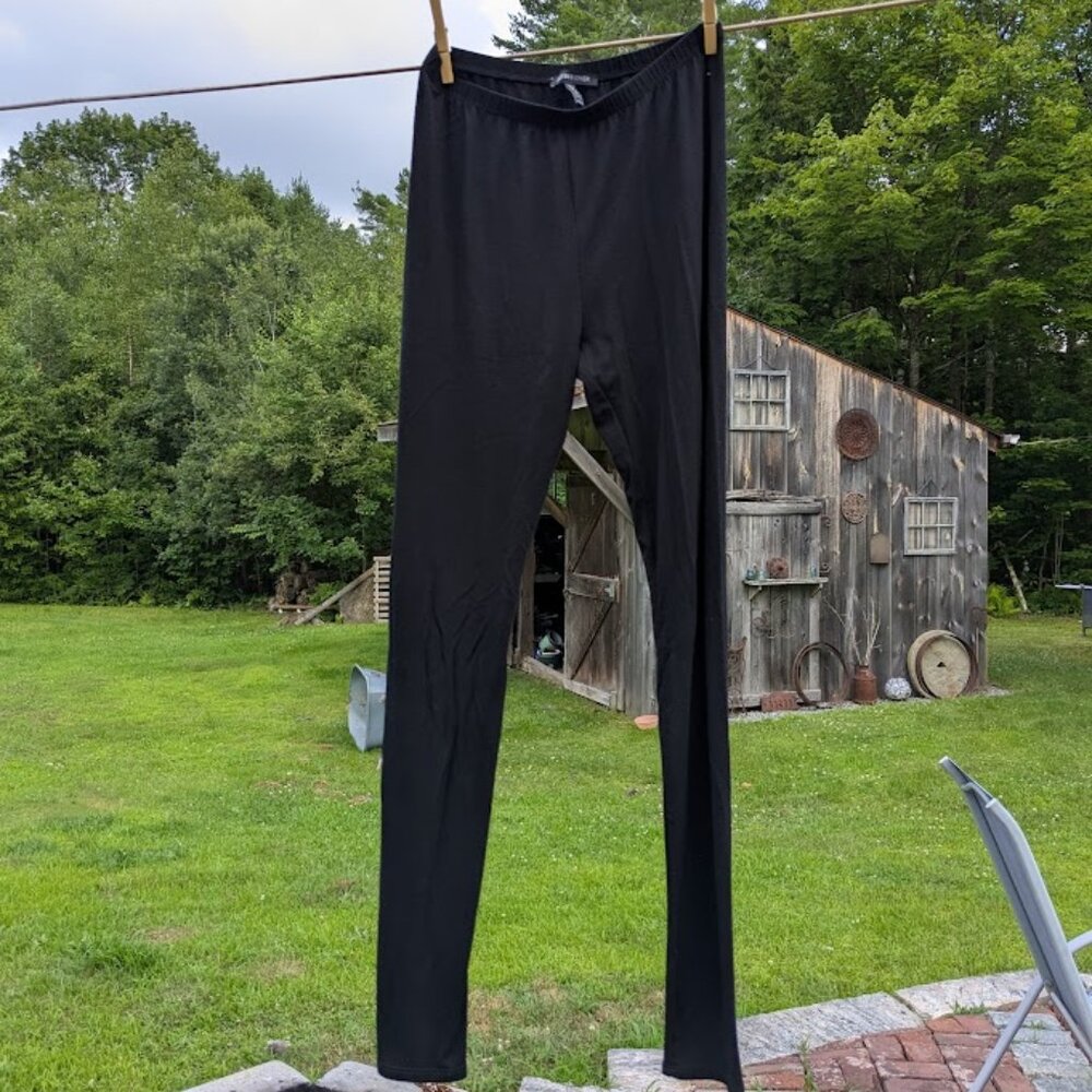 Eileen Fisher Basic Black Leggings, Size XS, Footless, Barely Worn, Washable.
